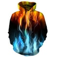 thumbnail image 1 of IROINNID Hoodie for Men Funny Graphic Printed Winter Warm Sports Pullover Long Sleeve Round Neck Sweatshirts,Blue, 1 of 3