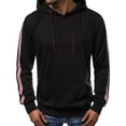 thumbnail image 1 of IROINNID Hoodies for Men Comfy And Winter Sports Patchwork Sweater Pullover Jacket,Black, 1 of 5