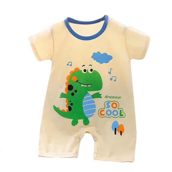 IROINNID Infant Baby Boys Summer Jumpsuit Clothes Newborn Bodysuit Casual Playsuit Short Sleeve Romper 3-6 Monthes