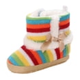 thumbnail image 1 of IROINNID Infant Baby Girls Boys Cute Winter Boots First Walker Cotton Shoes Warm Soft Sole Shoes, Size 0-15M, 1 of 5