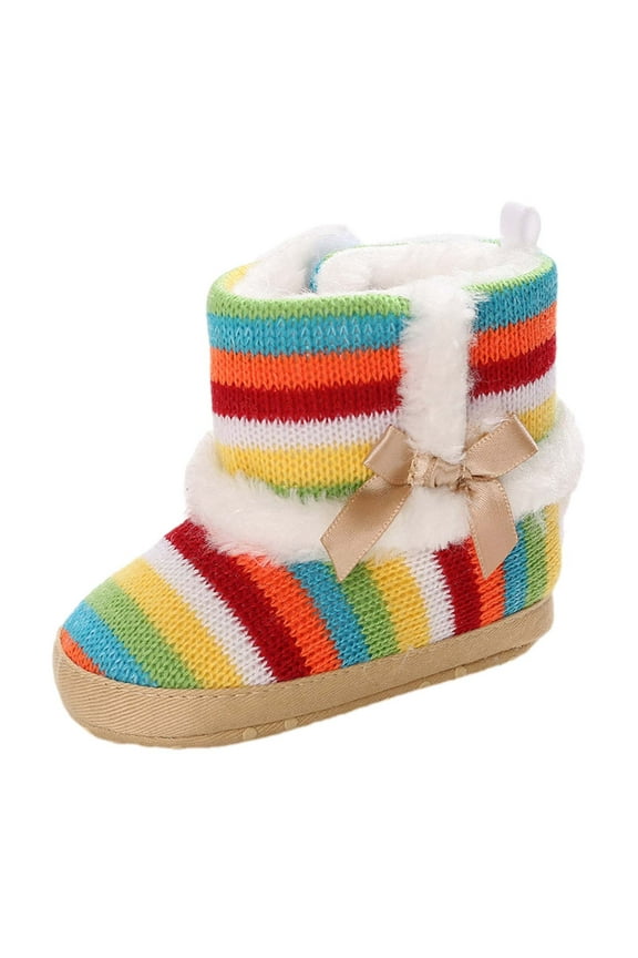 Infant Baby Girls Boys Cute Winter Boots First Walker Cotton Shoes Warm Soft Sole Shoes, Size 0-15M