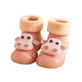 thumbnail image 1 of IROINNID Infant Baby Winter Cotton Footwear Warm Cute Shoes Non-Slip Kids Indoor Walking Shoes, Size 3M-3Y, 1 of 7