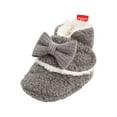 thumbnail image 1 of IROINNID Infant Baby Winter Warm Shoes Plush Cotton Soft Sole Cute Bow-knot Warm Shoes, Size 0-15M, 1 of 6