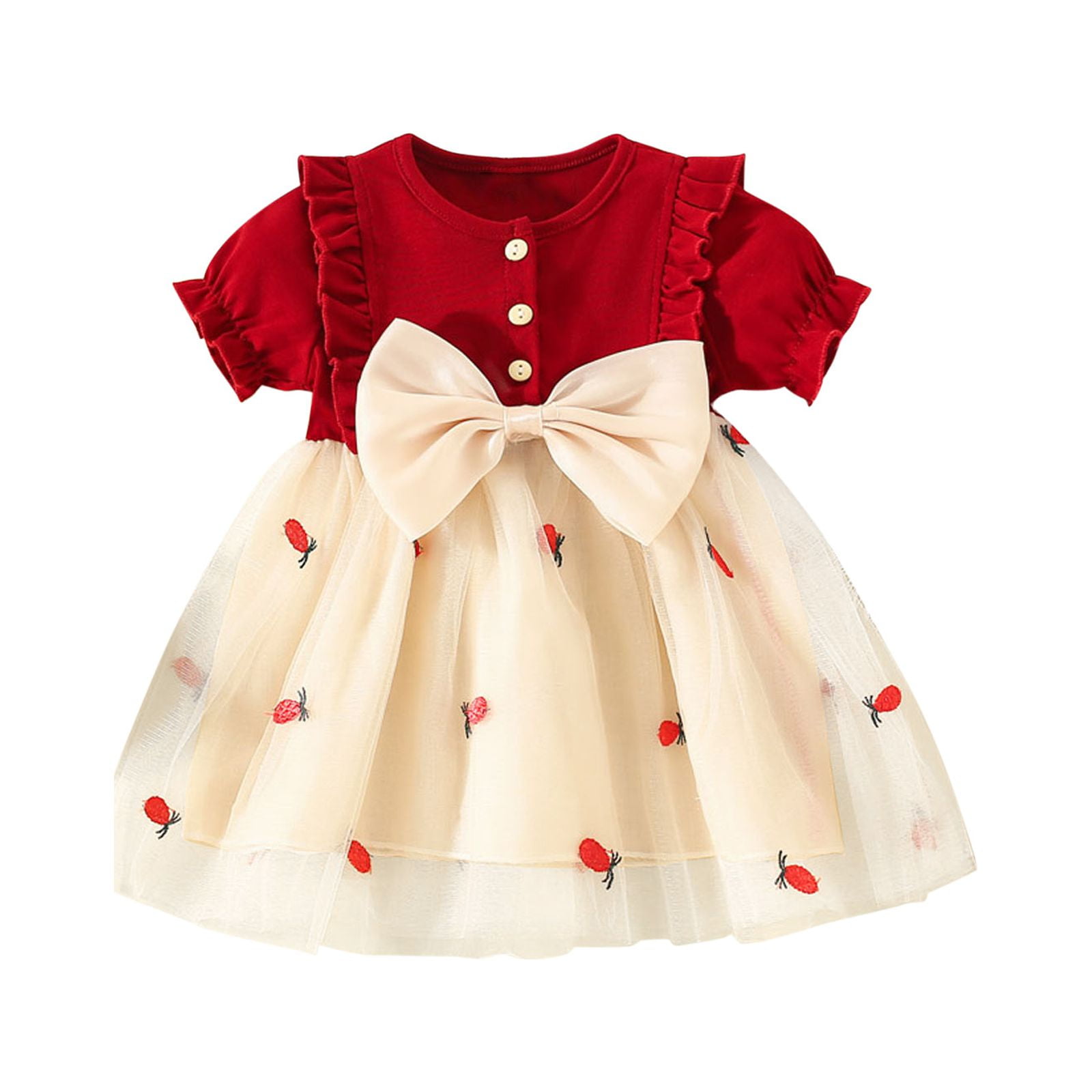 fitted lace wedding dress Bums & Roses Red, White & Cute Sleeveless Peplum Top Bottoms Set, Hypoallergenic Antibacterial Bamboo Fabric, 12 main image 1