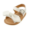 thumbnail image 1 of IROINNID Infant's First Walker Shoes Girls PU Non-slip Sole Buckle Sandals, Size 0-18M, 1 of 8