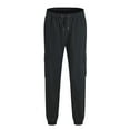 thumbnail image 1 of IROINNID Jogger Pants for Men Casual Drawstring Waist Pants Breathable Outdoor Sports Sweatpants,Black, 1 of 2