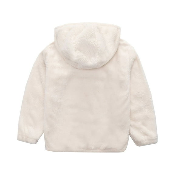 IROINNID Kid's Fleece Hooded Wool Coat Sweater Zipper Shearling Tops Boys Girls Casual Warm Jacket