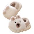 thumbnail image 1 of IROINNID Kid's Winter Slipper Cute Fuzzy Animal Boys/Girl's Plush Warm Non-Slip Indoor Slippers, Size 3-13Y, 1 of 4
