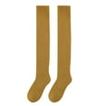 thumbnail image 1 of IROINNID Long Socks for Men and Women Gifts Solid Knee-high Socks Winter Warm Cotton Socks Knit Soft Lengthened Socks ,Yellow, 1 of 6
