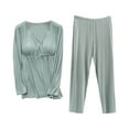 thumbnail image 1 of IROINNID Maternity Clothes Bump Friendly Set, Long Sleeve and Pants Two-piece Suit V-Neck Summer Pregnant Nursing Dress, 1 of 3