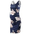 thumbnail image 1 of IROINNID Maternity Dress Bump Friendly Midi Dress, Sleeveless and Round Neck Midi Floral Printed Pregnant Nursing Dress, 1 of 4