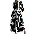 thumbnail image 1 of IROINNID Maxi Dress for Women Casual Turn-down Collar Long Sleeve Waist Solid Long Dresses for Spring Fall(Black#1,2XL), 1 of 6