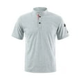 thumbnail image 1 of IROINNID Men'S T-Shirts Big and Tall T Shirts for Men, Lightweight Thin Basic Casual V-Neck Lapel Botton Plaid Comfortable Loose Tops, 1 of 8