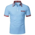 thumbnail image 1 of IROINNID Men'S T-Shirts Big and Tall T Shirts for Men, Lightweight Thin Basic Casual V-Neck Lapel Comfortable Slim Tops, 1 of 4