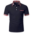 thumbnail image 1 of IROINNID Men'S T-Shirts Big and Tall T Shirts for Men, Lightweight Thin Basic Casual V-Neck Lapel Comfortable Slim Tops, 1 of 5