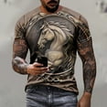 thumbnail image 1 of IROINNID Men'S T-Shirts Big and Tall T Shirts for Men, Lightweight Thin Basic Round Neck Colored Print Tops for Men, 1 of 6