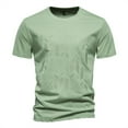 thumbnail image 1 of IROINNID Men'S T-Shirts Big and Tall T Shirts for Men,Lightweight Thin Basic Round Neck Summer Plaid Comfortable Casual Tops, 1 of 8