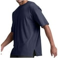 thumbnail image 1 of IROINNID Men'S T-Shirts Big and Tall T Shirts for Men,Lightweight Thin Basic Round Neck Summer Plaid Comfortable Loose Tops, 1 of 8