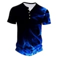 thumbnail image 1 of IROINNID Men'S T-Shirts Big and Tall T Shirts for Men,Lightweight Thin Basic V-Neck Botton Summer Colored Comfortable Casual Tops, 1 of 3
