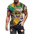 thumbnail image 1 of IROINNID Men'S T-Shirts Big and Tall T Shirts for Men, Thin Lightweight Basic Round Neck Pullover Stripe Tops for Men, 1 of 5