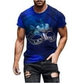 thumbnail image 1 of IROINNID Men'S T-Shirts Big and Tall T Shirts for Men, Thin Lightweight Basic Summer Round Neck Pullover Tops for Men, 1 of 6