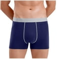 thumbnail image 1 of IROINNID Men Teenage Underwear Boxer Briefs Cotton Regular Middle Waist Boxer Briefs Underwear Covered Band, 1 of 7