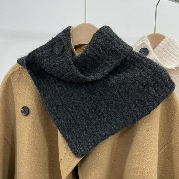 IROINNID Men and Women Scarf Winter Warm Scarves Wrap Knitted Soft Collar Circle Shawl Casual Scarf