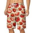 thumbnail image 1 of IROINNID Men's And Big Men's Casual Hawaiian Style Elastic Waist Printed Loose Beach Shorts, 1 of 5