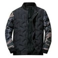 thumbnail image 1 of IROINNID Men's Anorak Long Sleeve Solid Color Leisure Autumn And Winter Cotton Clothe Double Pocket Fashion Warm Jacket, 1 of 7