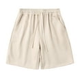 thumbnail image 1 of IROINNID Men's Athletic Shorts, Favorite Cotton Jersey Shorts, Pull-On Knit Shorts with Pockets, Knit Gym Shorts, 7.5" Inseam, 1 of 4