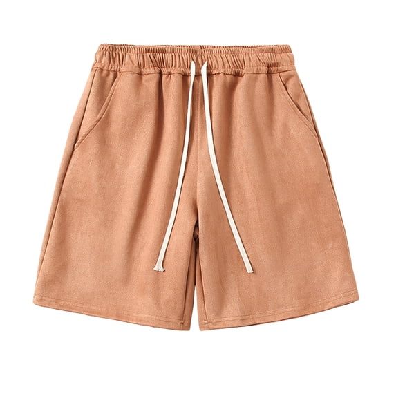 IROINNID Men's Athletic Shorts, Favorite Cotton Jersey Shorts, Pull-On Knit Shorts with Pockets, Knit Gym Shorts, 7.5" Inseam