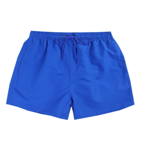 IROINNID Men's Athletic Summer Trunks Soild Quick Dry Beach Shorts with Pockets and Mesh Lining