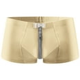 thumbnail image 1 of IROINNID Men's Boxer Underpants Fashion s Breathable Zipper Butt Lift Solid Color Underwear, 1 of 3