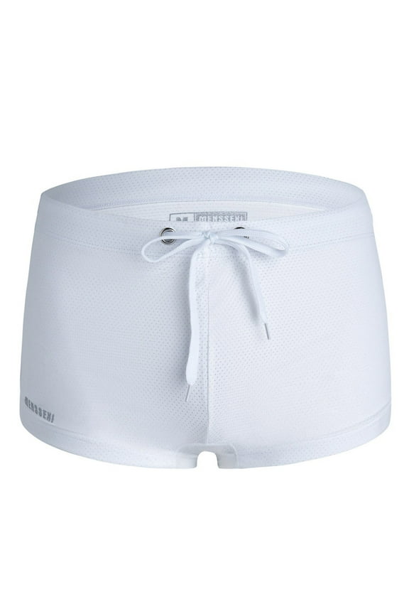 Men's Breathable Modal Microfiber Soft Drawstring Soild Color Beach Trunks Underwear