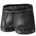 thumbnail image 1 of IROINNID Men's Briefs Breathable Modal Lace Microfiber Trunks Middle Waist Underwear Covered Band, 1 of 3