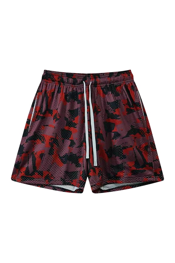 Men's Camo Cargo Shorts Relaxed Fit Multi-Pocket Outdoor Camouflage Cargo Shorts Cotton