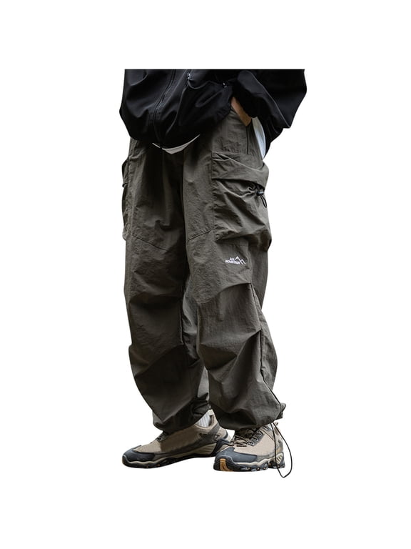 Men's Cargo Pants Premium Fit Expandable Waist Flat Front with Loose Pant (Regular and Big & Tall Sizes)
