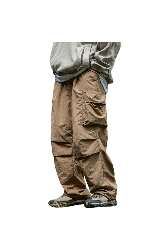 Men's Cargo Pants Premium Fit Expandable Waist Flat Front with Loose Pant (Regular and Big & Tall Sizes)