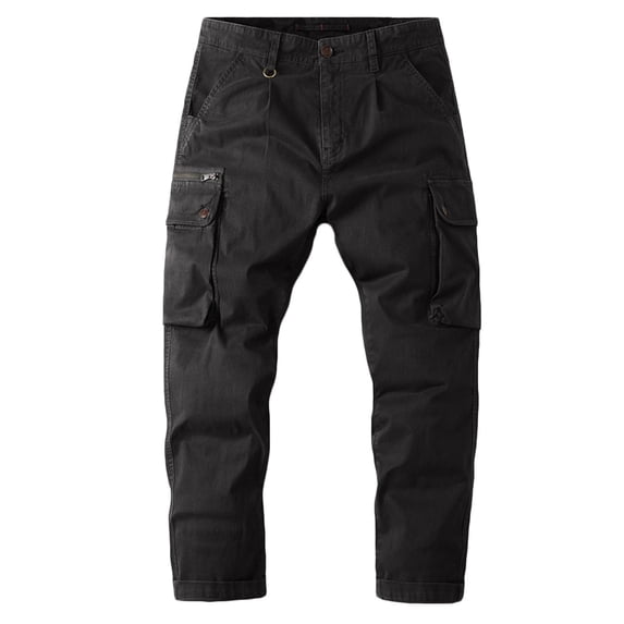 IROINNID Men's Cargo Pants Workout Hiking Lightweight Slim with Multi Pockets and Zipper (Regular and Big & Tall Sizes)
