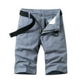 thumbnail image 1 of IROINNID Men's Casual Cargo Belt Solid Multi- Pocket Leisure Shorts, 1 of 4