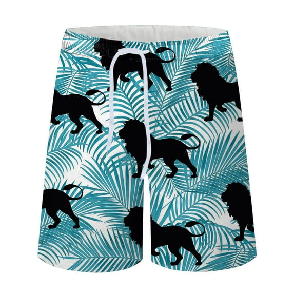 IROINNID Men's Casual Comfy Printed Breathable Loose Vacation Swimming Shorts