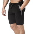 thumbnail image 1 of IROINNID Men's Casual Drawstring Fitness Shorts Elastic Workout Shorts With Zipper Pocket, 1 of 6
