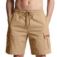 thumbnail image 1 of IROINNID Men's Casual Drawstring Waist Cargo Shorts with Multi Utility Pocket for Summer Outdoor Hiking Gym Workout and Daily Casual Wear, 1 of 8