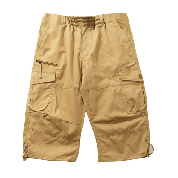IROINNID Men's Casual Outdoors Active Wear Cargo Pull On Shorts