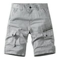 thumbnail image 1 of IROINNID Men's Casual Outdoors Cargo Flat-Front Workout Shorts With Pocket, 1 of 3