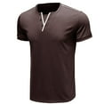 thumbnail image 1 of IROINNID Men's Casual Solid Short-sleeved Fitness Training T-shirt, 1 of 4