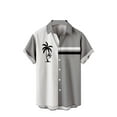 thumbnail image 1 of IROINNID Men's Casual Stylish Beachwear Short Sleeve Print Summer Blouse, 1 of 5
