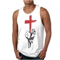 thumbnail image 1 of IROINNID Men's Cotton Sleeveless T Shirts Tank Tops, Muscle Printed Bodybuilding Breathable & Moisture Wicking with Odor Control, 1 of 3