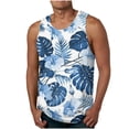 thumbnail image 1 of IROINNID Men's Cotton Sleeveless T Shirts Tank Tops, Summer Print Casual Breathable & Moisture Wicking with Odor Control, 1 of 4