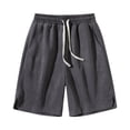 thumbnail image 1 of IROINNID Men's Dry-Fit Sweat Drawstring Pockets Elastic Resistant Active Athletic Performance Shorts, 1 of 3